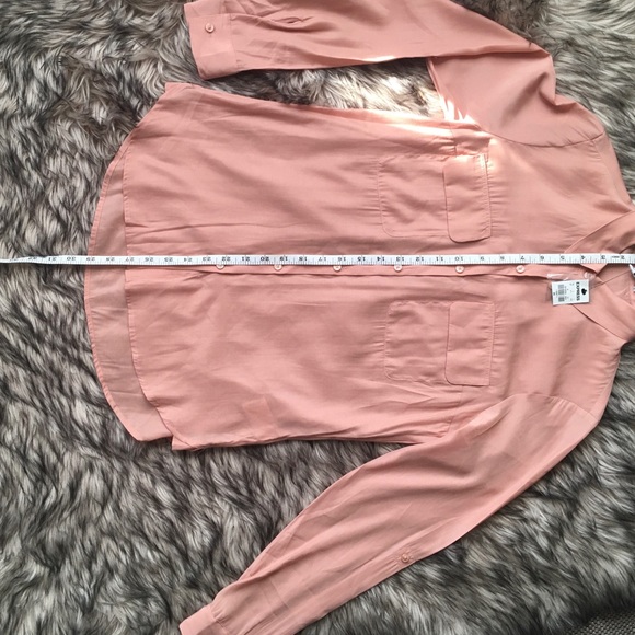 Express Blush Button Down Shirt - Picture 6 of 8